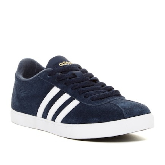 🔥SALE🔥BNIB adidas Navy Courtset Suede Sneakers - Picture 3 of 7